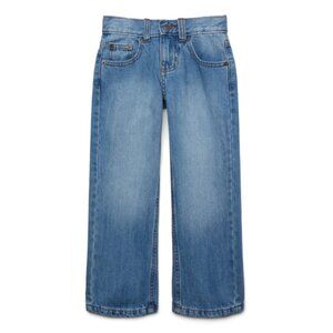 Wonder Nation Boy's Relaxed Straight Denim 100% Cotton Jeans, Size 12 Husky